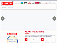 Tablet Screenshot of bestpumpsindia.com